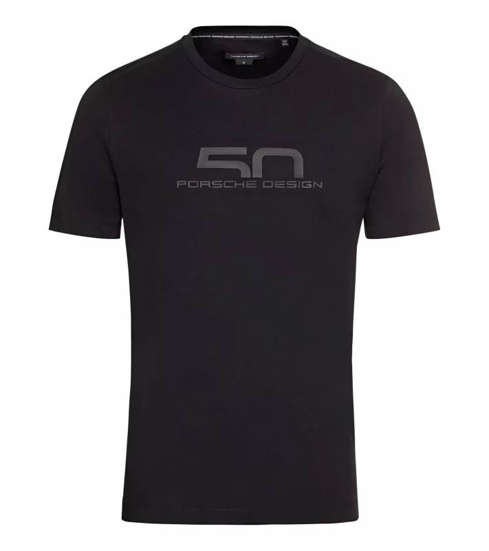 PORSCHE DESIGN 50Y Crew Neck T-Shirt Tričko výročí 50let černé