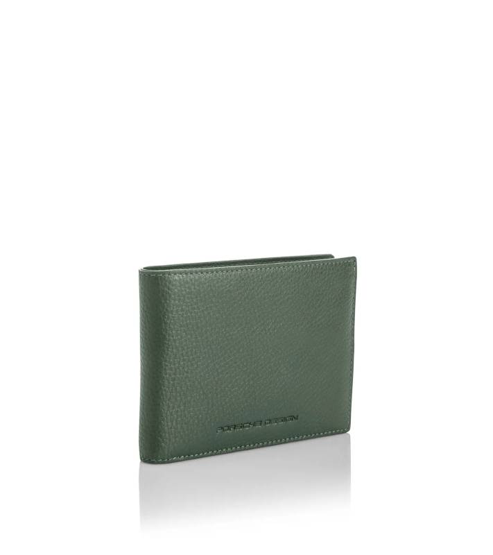 PORSCHE DESIGN Business Wallet 7 Kožená klasická peněženka zelenkavá