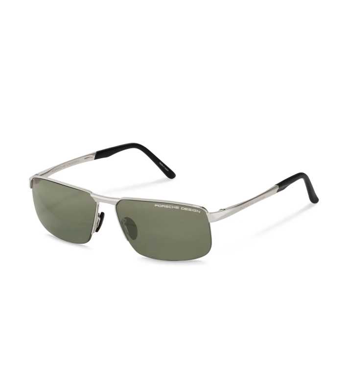 Porsche Design Sunglasses P´8917 sluneční titanové brýle zrcadlové olivově stříbrné