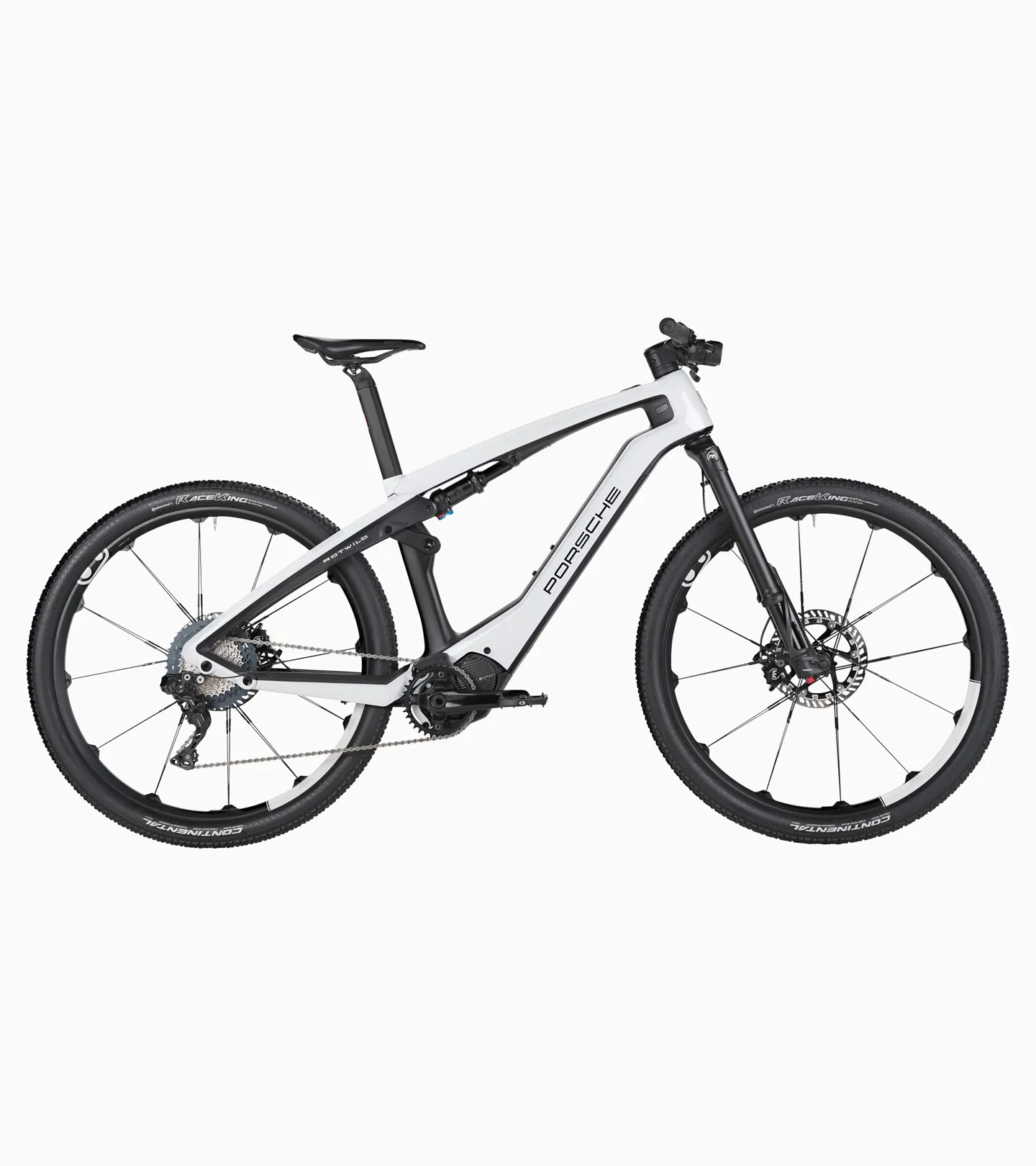 PORSCHE DESIGN eBike Sport Jízdní elektrokolo Sport 27,5" velikost S 156 - 170 cm do 120kg bíločerné karbonový rám