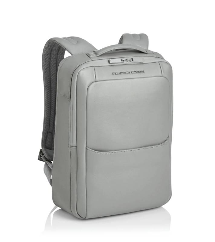 PORSCHE DESIGN Roadster Leather Backpack S1 Batoh menší velikosti kožený manažerský šedý