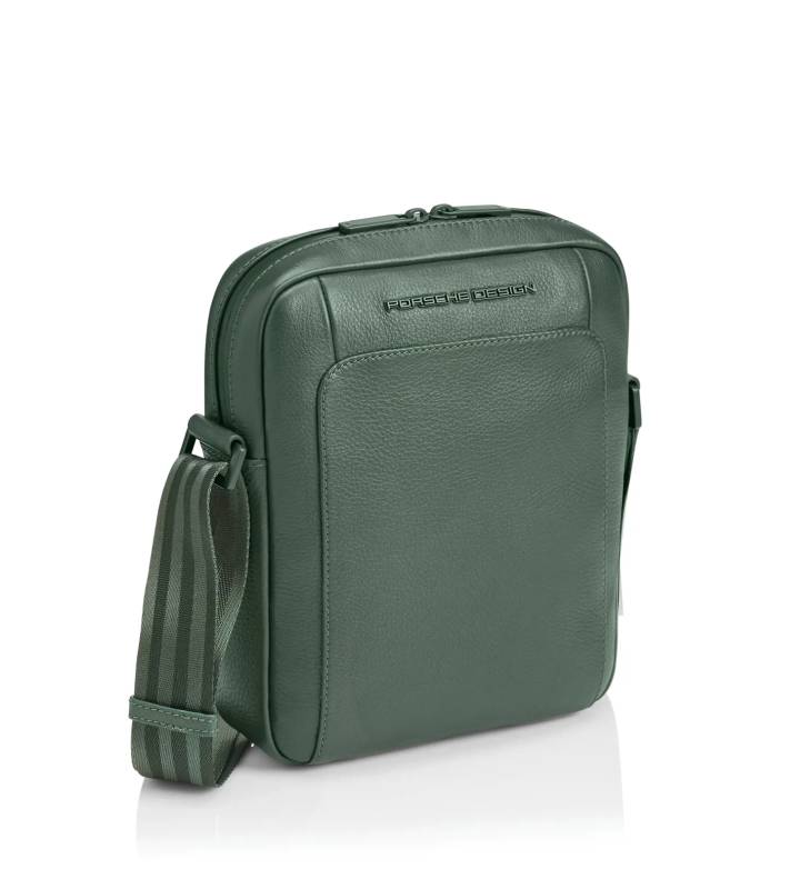 PORSCHE DESIGN Roadster Leather Shoulderbag XS Taška kožená malé velikosti přes rameno zelená