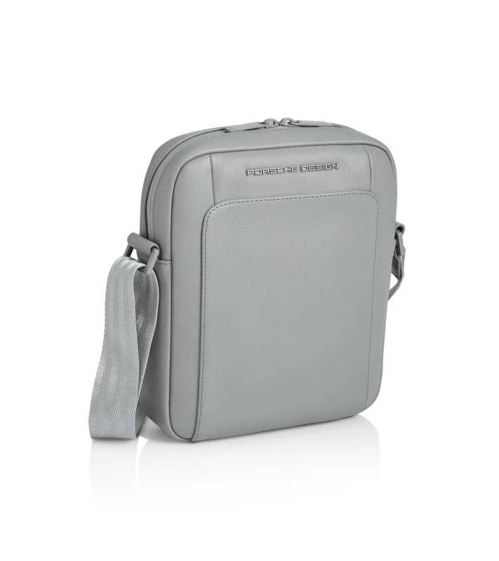 PORSCHE DESIGN Roadster Leather Shoulderbag XS Taška kožená malé velikosti přes rameno šedá