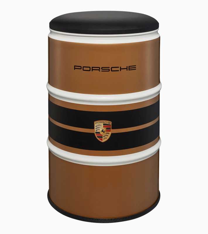 Exclusively manufactured barrel seat Porsche Originals sedák černo zlatý