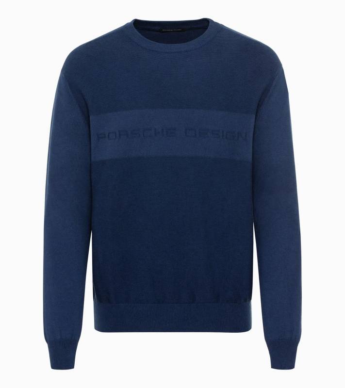 PORSCHE DESIGN Jacquard Logo Sweatshirt Mikina žakárová s logem modrá