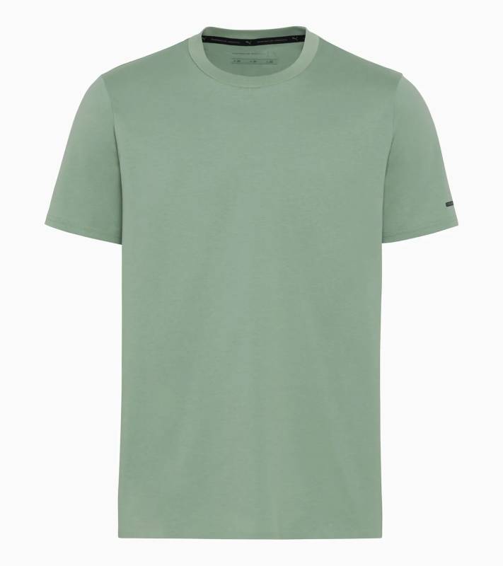 PORSCHE DESIGN Essential T-Shirt Tričko s kulatým výstřihem a logem zelená