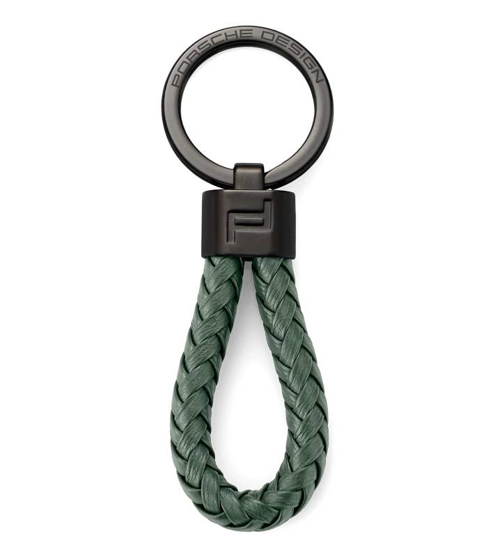 Porsche Design Keyring Leather Cord kožený přívěsek ke klíčům tmavě zelený