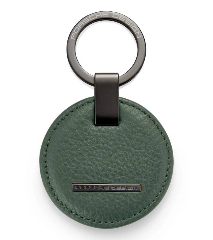 Porsche Design Keyring Circle kožený přívěsek na klíče kruh, zelený