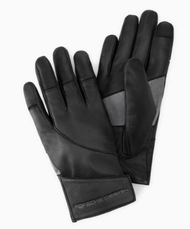 PORSCHE DESIGN Active Leather Gloves Sportovní funkční rukavice černé