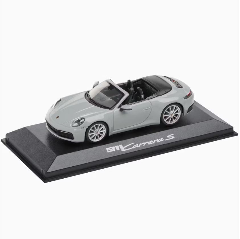 PORSCHE 911 Carrera S Cabriolet (992) Model 1:43 šedá