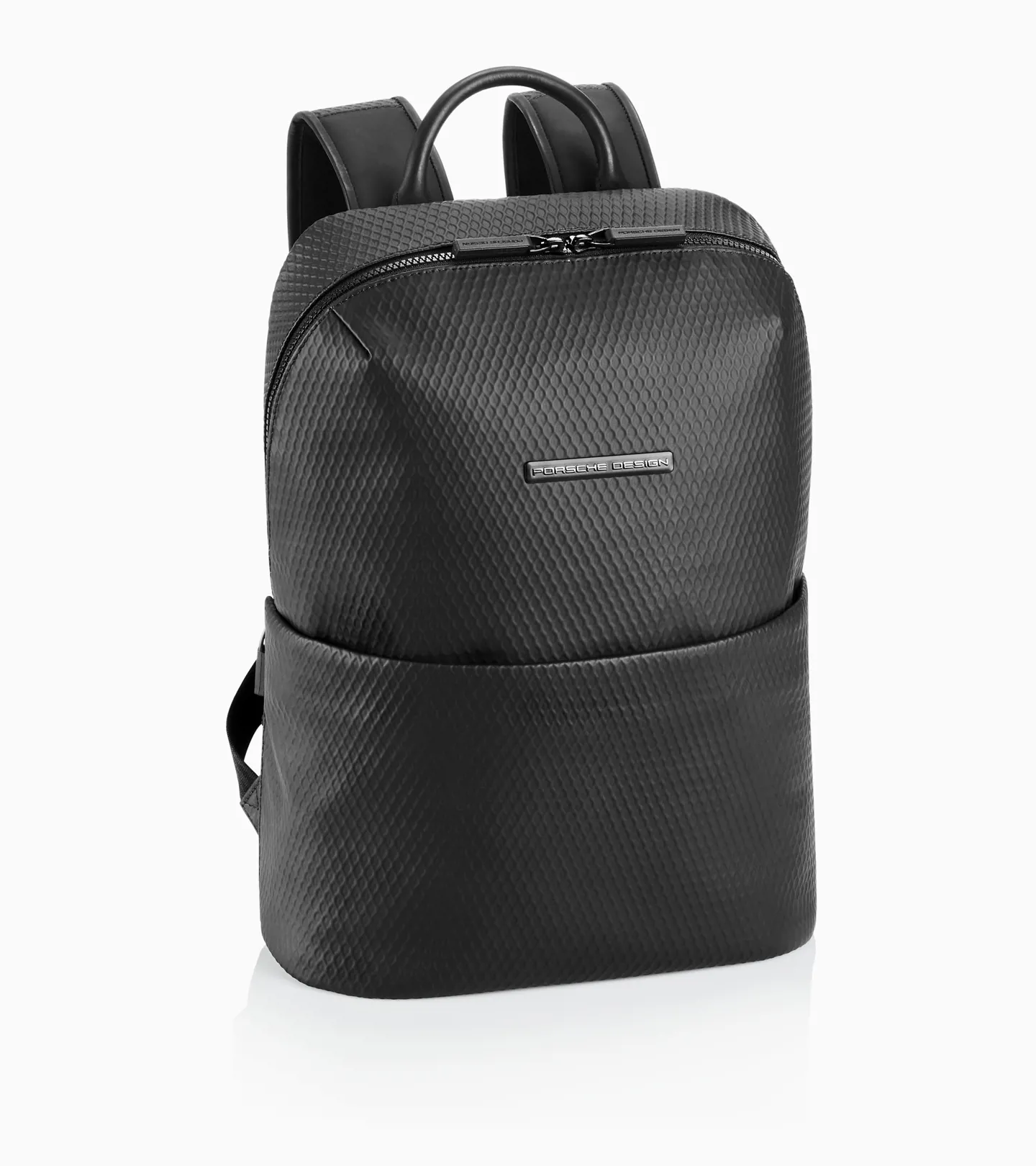 PORSCHE DESIGN Studio Backpack S Batoh do města v setu s malou kapsičkou na zip černá