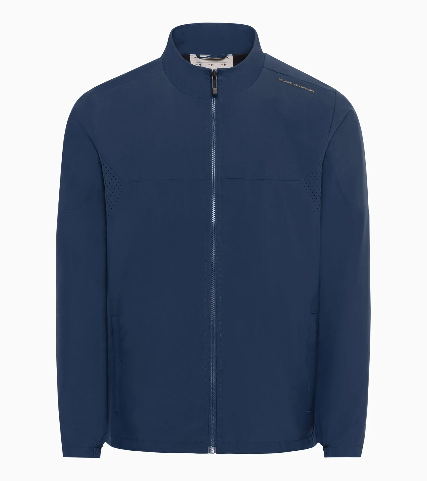PORSCHE DESIGN Woven tech jacket Bunda tkaná sportovní tech funkční perská tmavě modrá