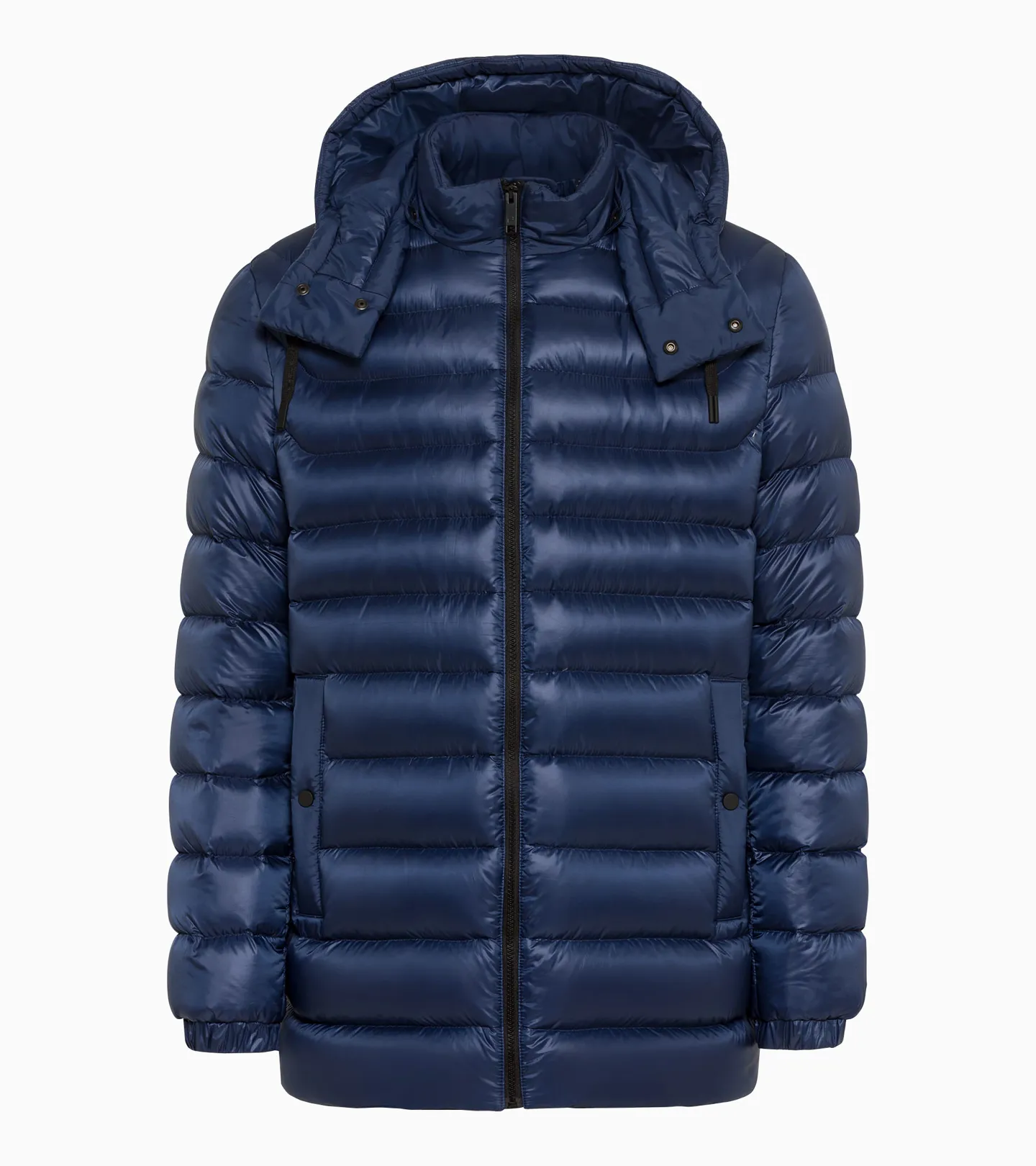 PORSCHE DESIGN Lightweight puffer parka Bunda delší prošívaná odlehčená tmavě modrá
