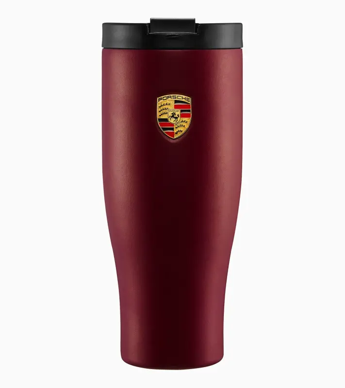 PORSCHE XL thermos cup Termoska s logem červená třešňová 900ml