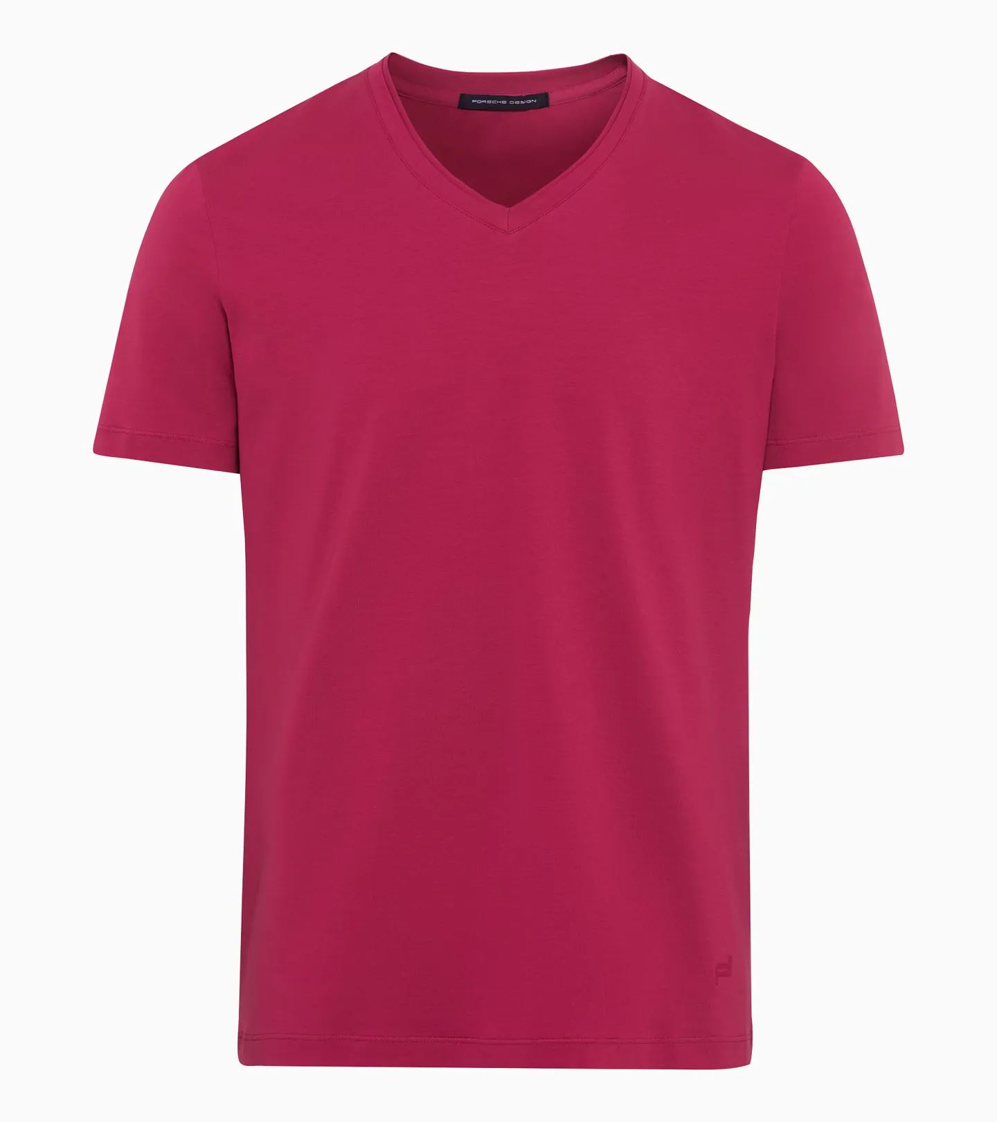PORSCHE DESIGN V-neck T-shirt Tričko s výstřihem do V bavlněné purpurová