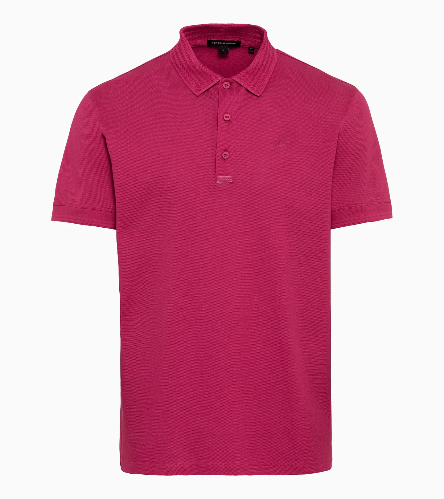 PORSCHE DESIGN TecFlex polo shirt Tričko s límečkem texturou bavlněné purpurová