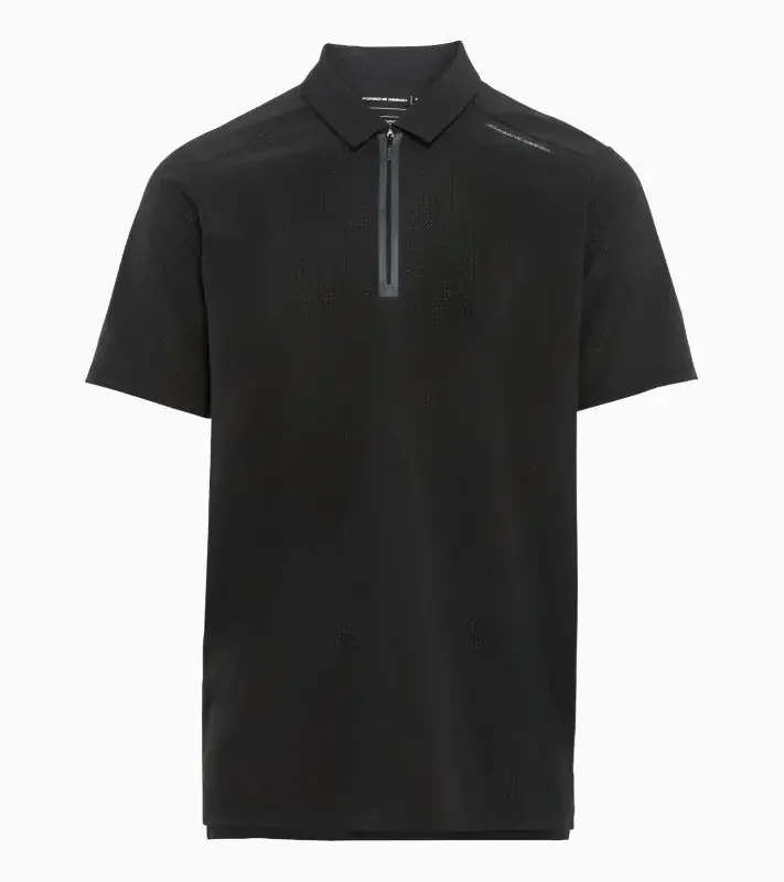 PORSCHE DESIGN Active polo shirt Polokošile tričko s límečkem černá