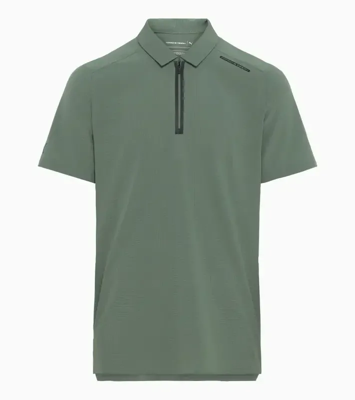 PORSCHE DESIGN Active polo shirt Polokošile tričko s límečkem eukalyptová zelená