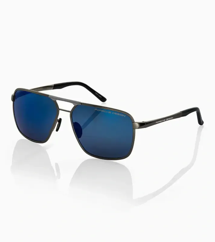 PORSCHE DESIGN Sunglasses P´8966 Sluneční brýle šedočerné a modrým gradientem zrcadlové