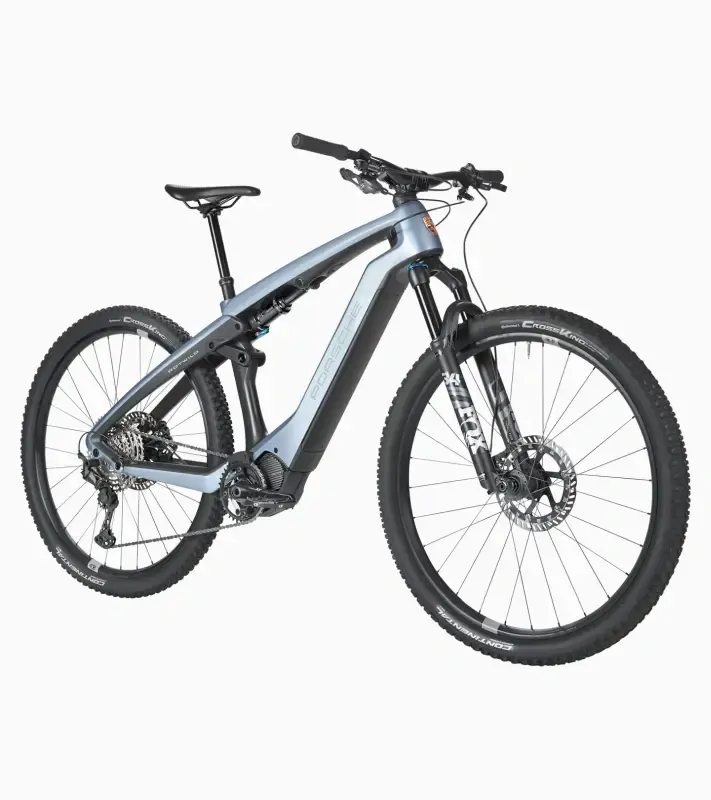 PORSCHE eBike Cross 3rd Gen Jízdní horské elektrokolo karbonový rám stříbrná