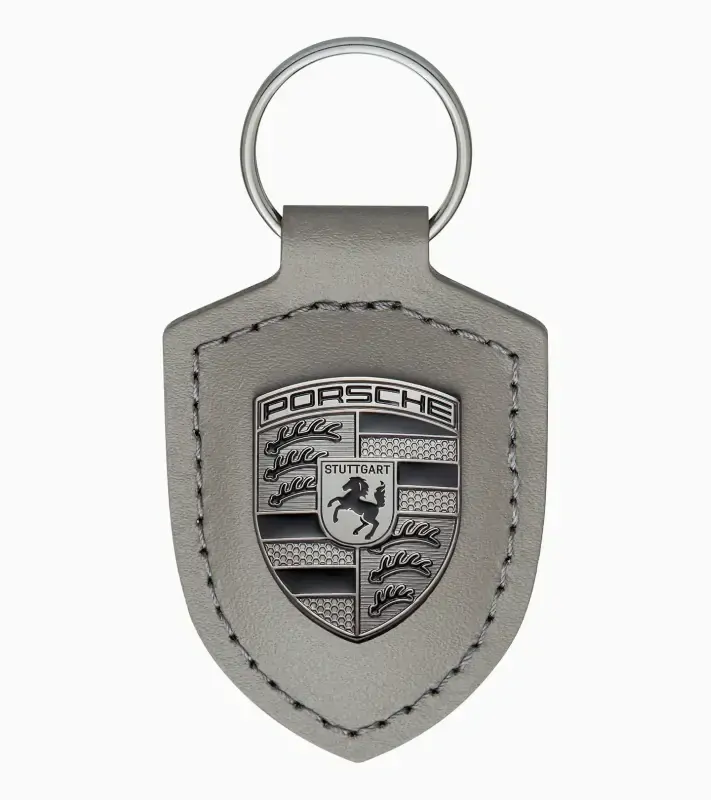 Porsche Crest Keyring Přívěsek na klíče šedá