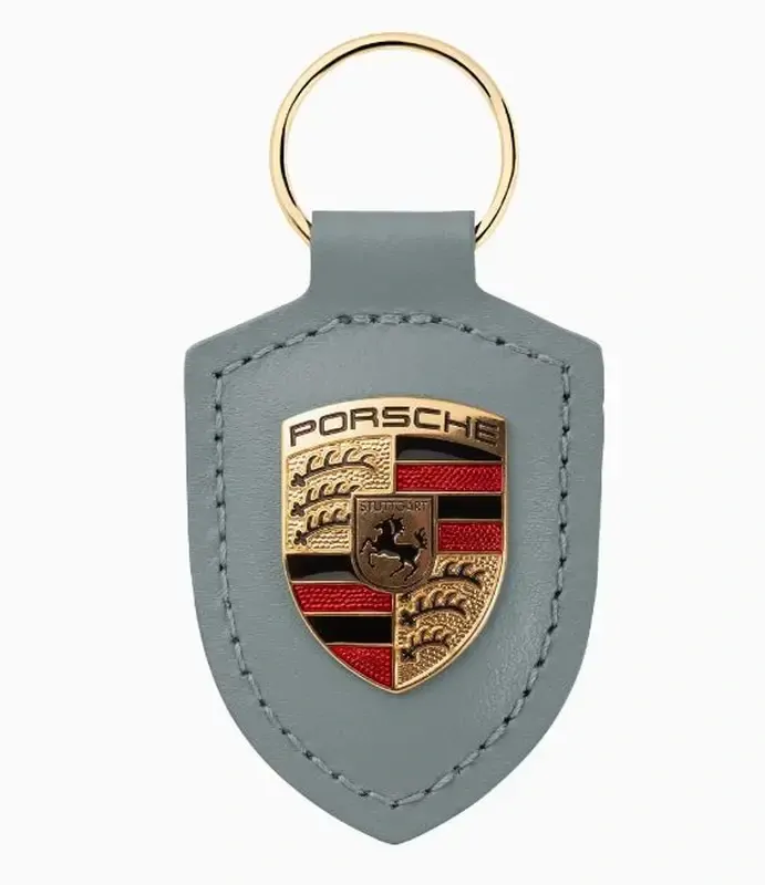 Porsche Crest Keyring Přívěsek na klíče šedozelená