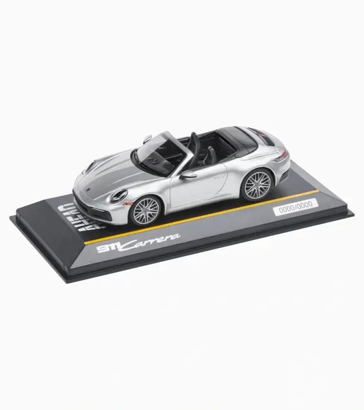 PORSCHE 911 Carrera Cabriolet (992) Ltd Model 1:43 stříbrná
