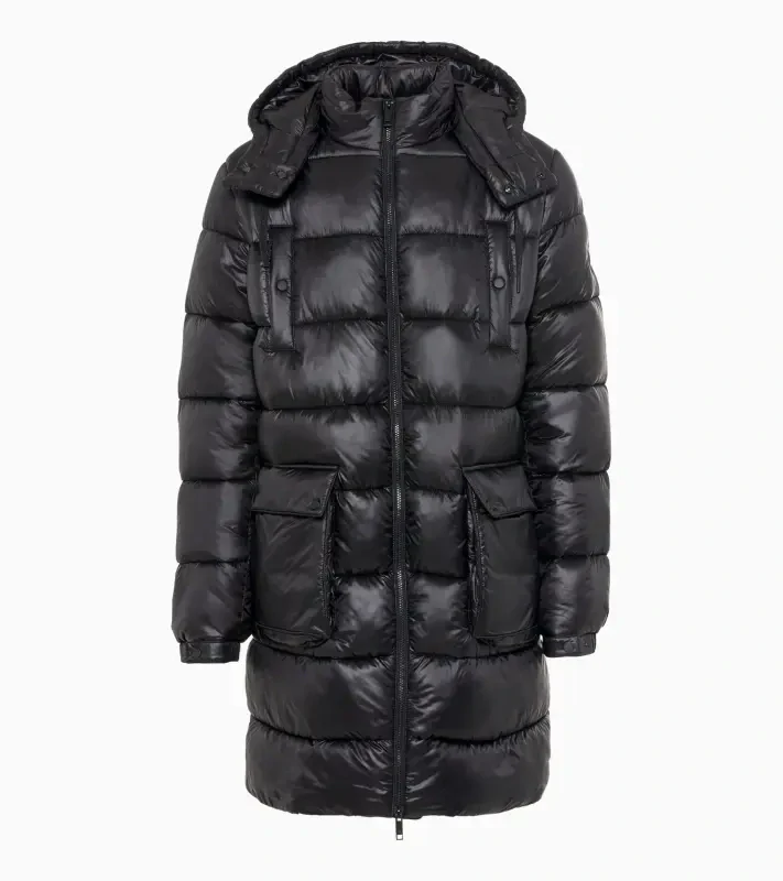 PORSCHE DESIGN Lightweight parka Bunda delší prošívaná odlehčená černá