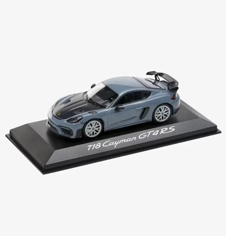 PORSCHE 718 Cayman GT4 RS Model 1:43 arktická šedá