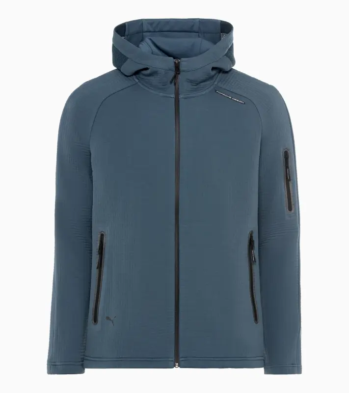 PORSCHE DESIGN Hooded sweat jacket Mikina s kapucí funkční modrošedá