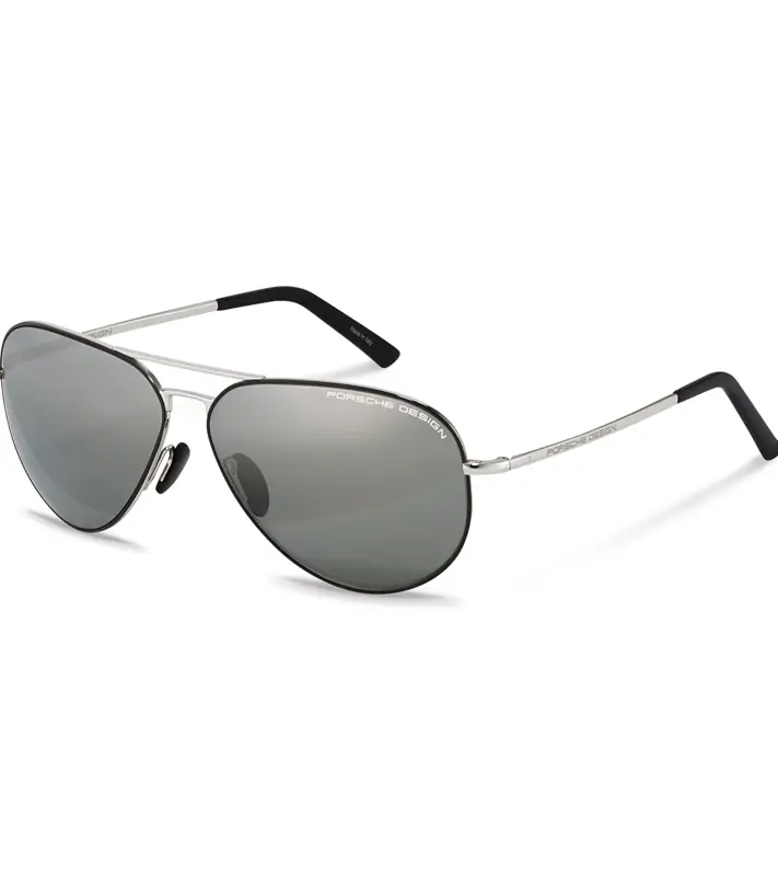 PORSCHE DESIGN Sunglasses P´8508 Classic Aviators Sluneční brýle pilotky černopaladiové se skly v šedém gradientu