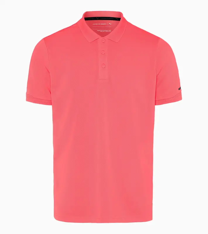 PORSCHE DESIGN Men's Polo Shirt Polokošile tričko s límečkem a knoflíčky oranžově korálová