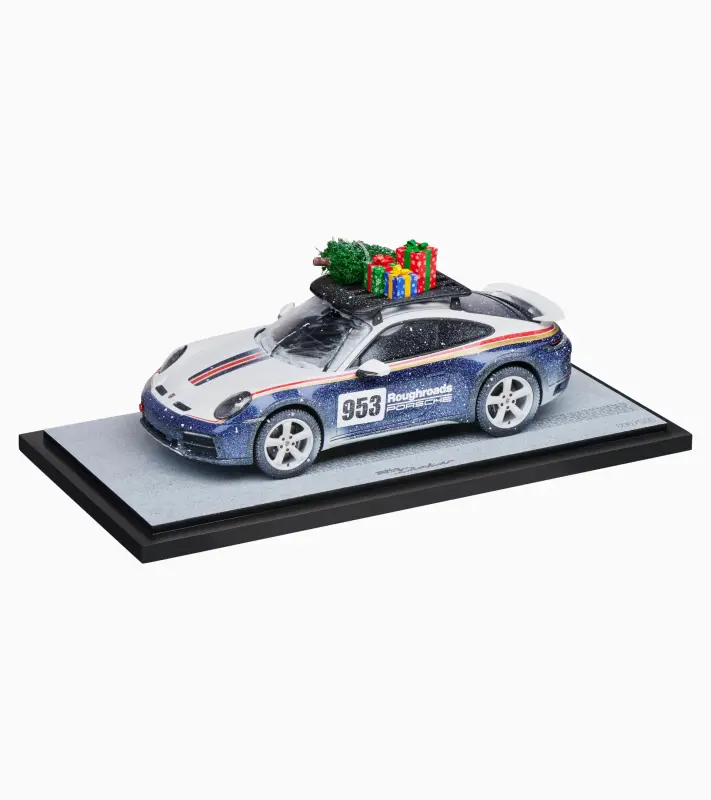 PORSCHE 911 Dakar (992) Limited Edition Model 1:18 startovní číslo 953 modrobílá kombinace