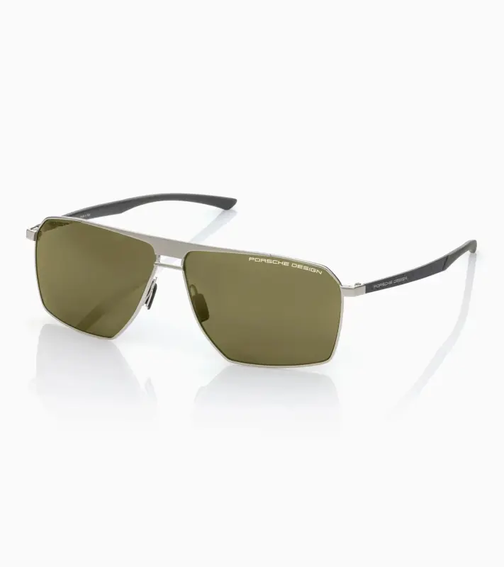 PORSCHE DESIGN Sunglasses P´8977 Sluneční brýle z uhlíkových vláken šedopalladiové se zelenými skly polarizované