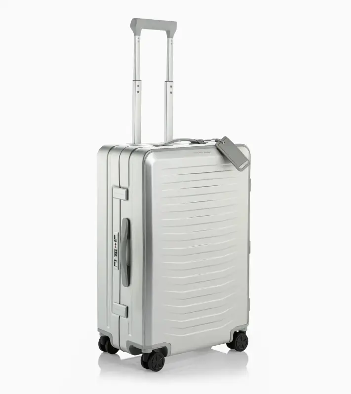 PORSCHE DESIGN Roadster Aluminum Trolley M Cestovní zavazadlo kufr velikost M stříbrná TSA