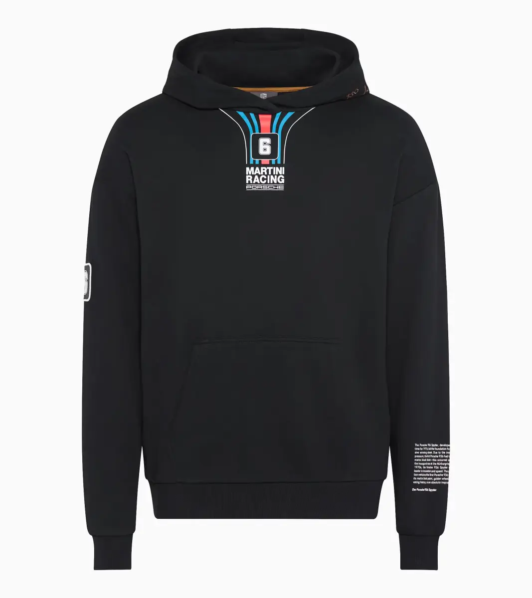 PORSCHE Hoodie MARTINI RACING® mikina s kapucí černá