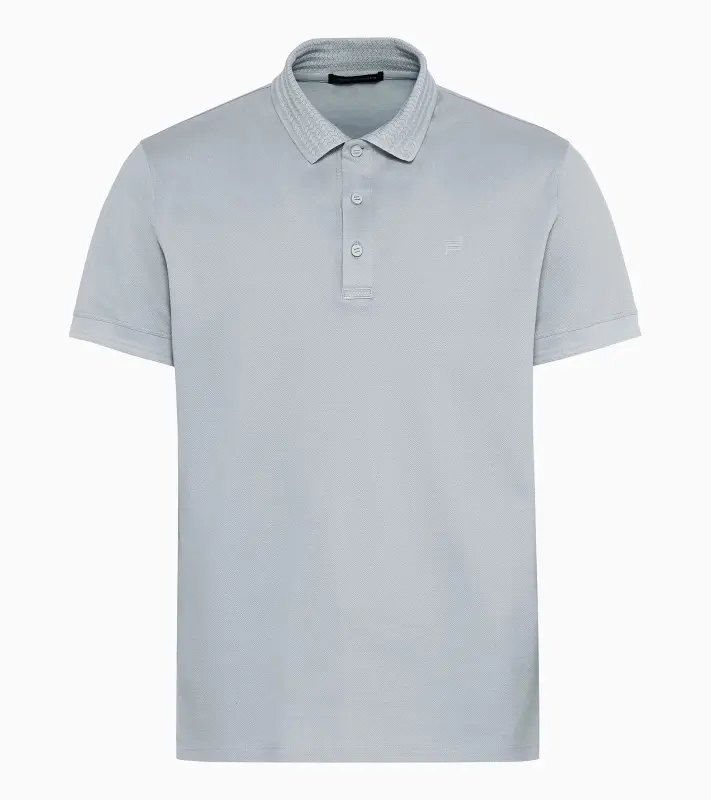 PORSCHE DESIGN TecFlex polo shirt Polokošile tričko s límečkem a knoflíky z piké ledovcová šedá