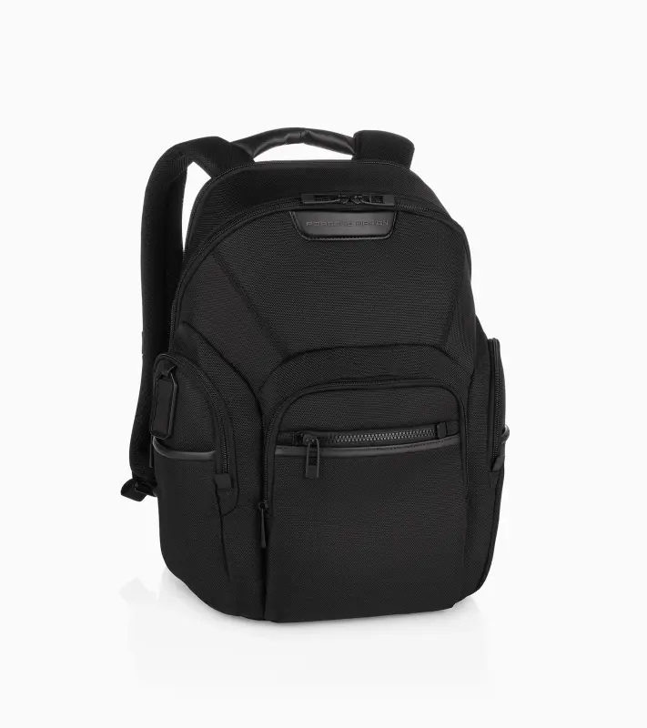 PORSCHE DESIGN Roadster Nylon Backpack M Batoh do města střední velikosti s přihrádkou na 14" notebook černý