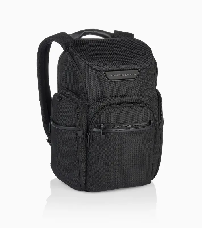 PORSCHE DESIGN Roadster Nylon Toploader Backpack M Batoh do města střední velikosti s přihrádkou na 14" notebook a horním otvíráním černý