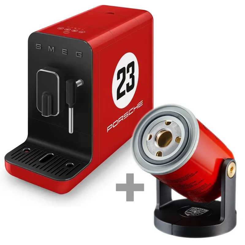 PORSCHE x SMEG Bean To Cup Coffee Machine + Originals 911 Spotlight ZDARMA