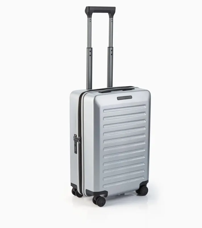 PORSCHE DESIGN Voyager 2.0 Hardcase 4W Trolley S Kufr lehké kabinové skořepinové zavazadlo stříbrnošedé TSA