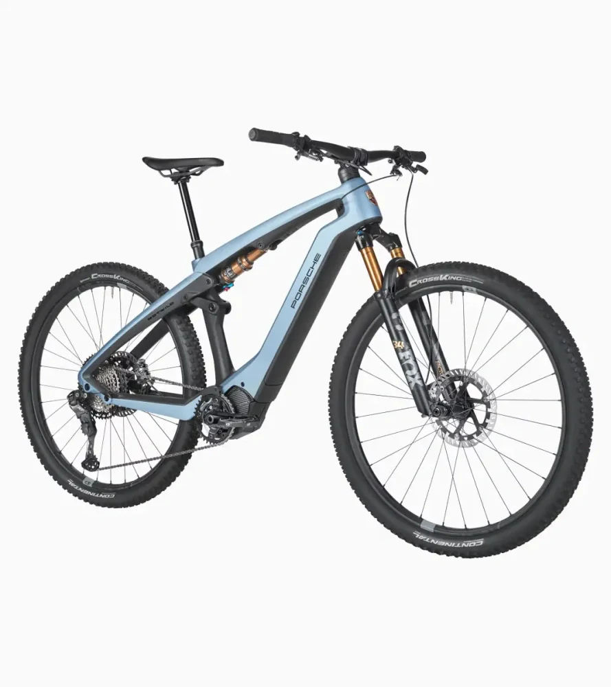 Porsche eBike Cross Performance horské elektrokolo s karbonovým rámem modrá metalíza