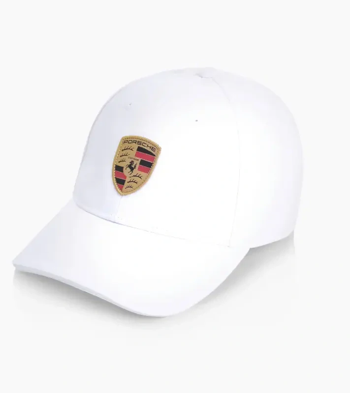 PORSCHE Crest baseball cap Essential Čepice kšiltovka se znakem bílá
