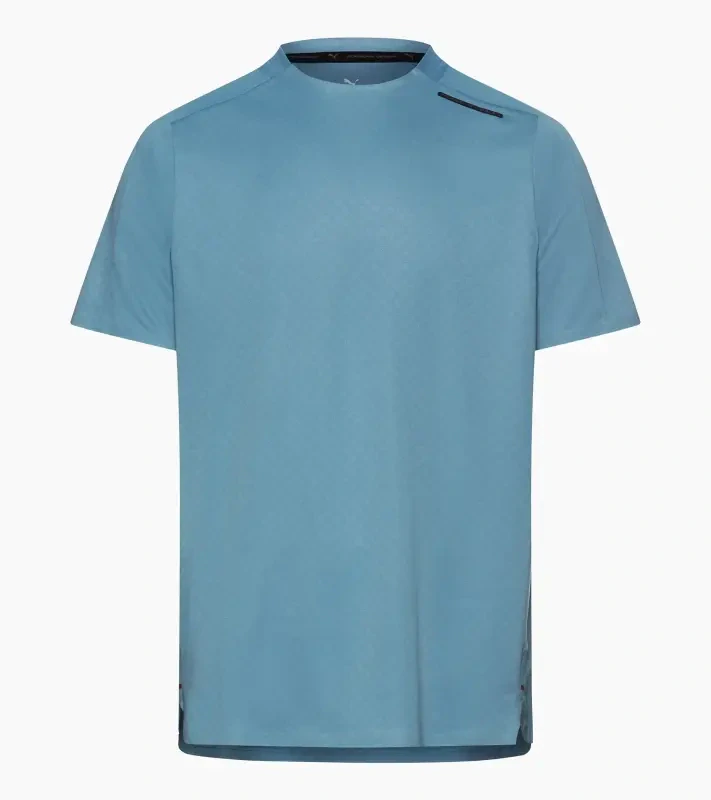 PORSCHE DESIGN Sport-Tex Jacquard T-Shirt Tričko žakárové s kulatým výstřihem světle modrá