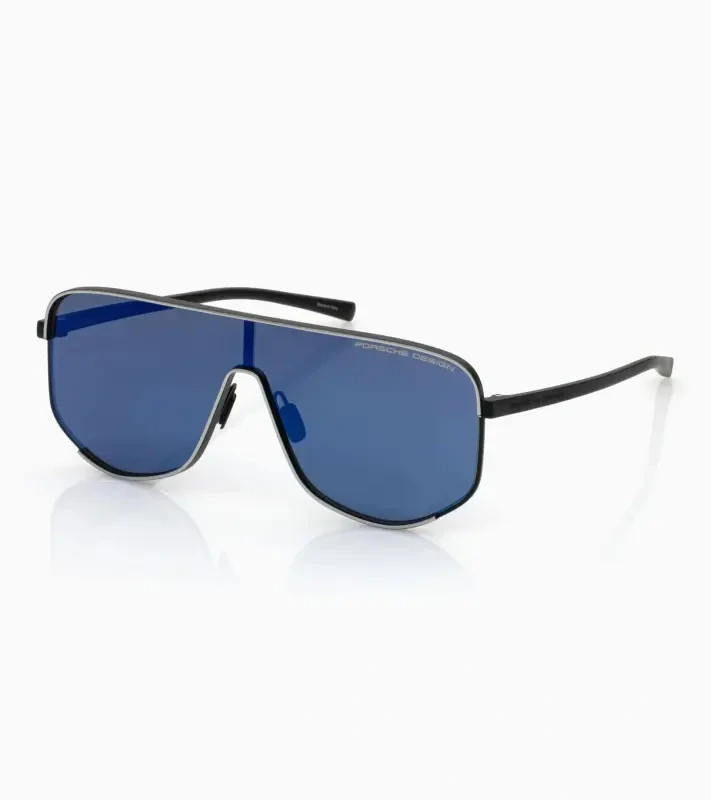 PORSCHE DESIGN P'86007 Targa #1 Sunglasses by Orlando Bloom Sluneční brýle šedočerné s modrými polarizovanými skly