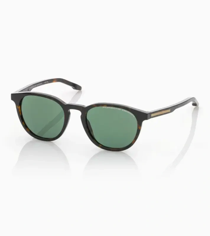 PORSCHE DESIGN P´86025 Sunglasses EDITION A #2 Uni Sluneční brýle nadčasového klasického tvaru černozlaté se světle tyrkysovými skly