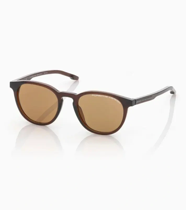 PORSCHE DESIGN P´86025 Sunglasses EDITION A #2 Uni Sluneční brýle nadčasového klasického tvaru hnědé se světle hnědými skly