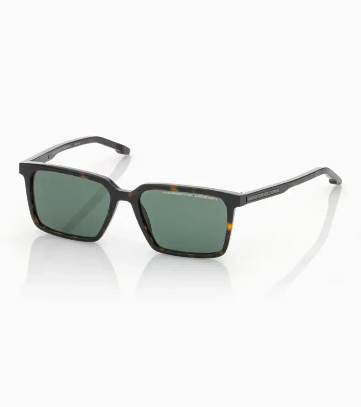 PORSCHE DESIGN P´86024 Sunglasses EDITION A #1 Uni Sluneční brýle nadčasového klasického tvaru černozlaté se světle tyrkysovými skly