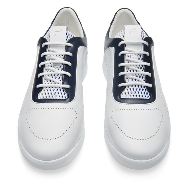 Porsche Design XL EXTRALIGHT CALF PERFORATED SNEAKER Obuv módní béžová námořní modrá beige navy blazer