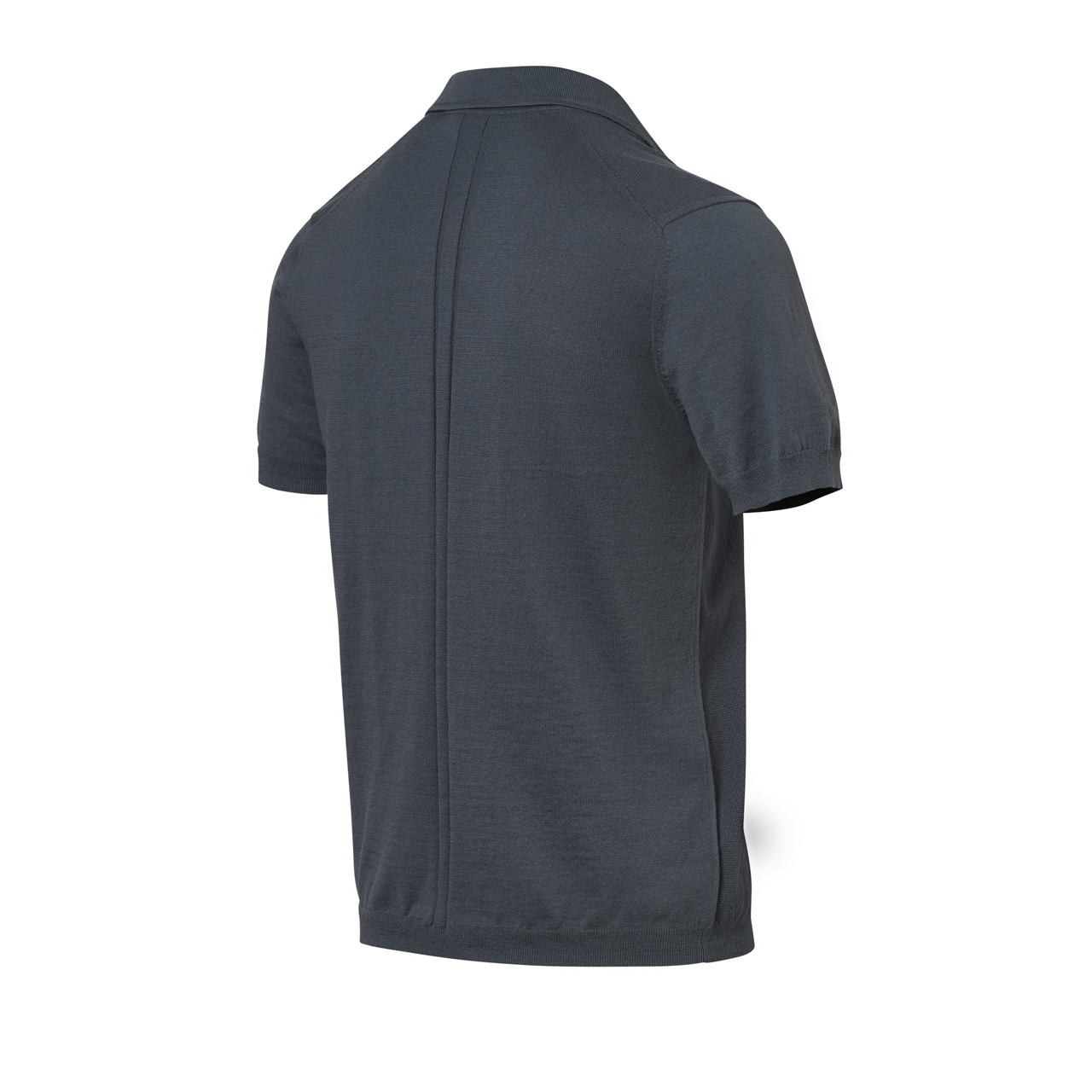 Porsche Design Casual Knit Polo Tričko s límečkem šedé